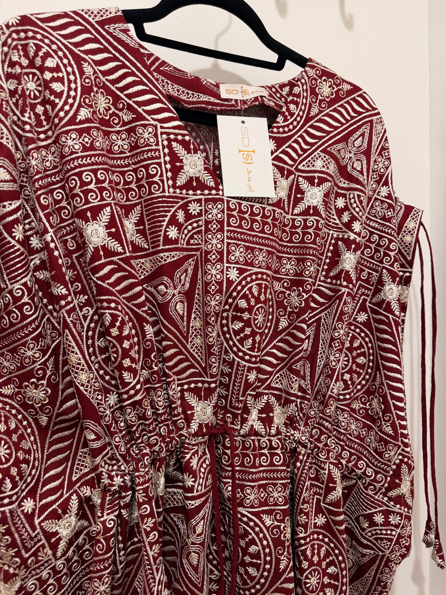 Burgundy Heritage Jalabiya