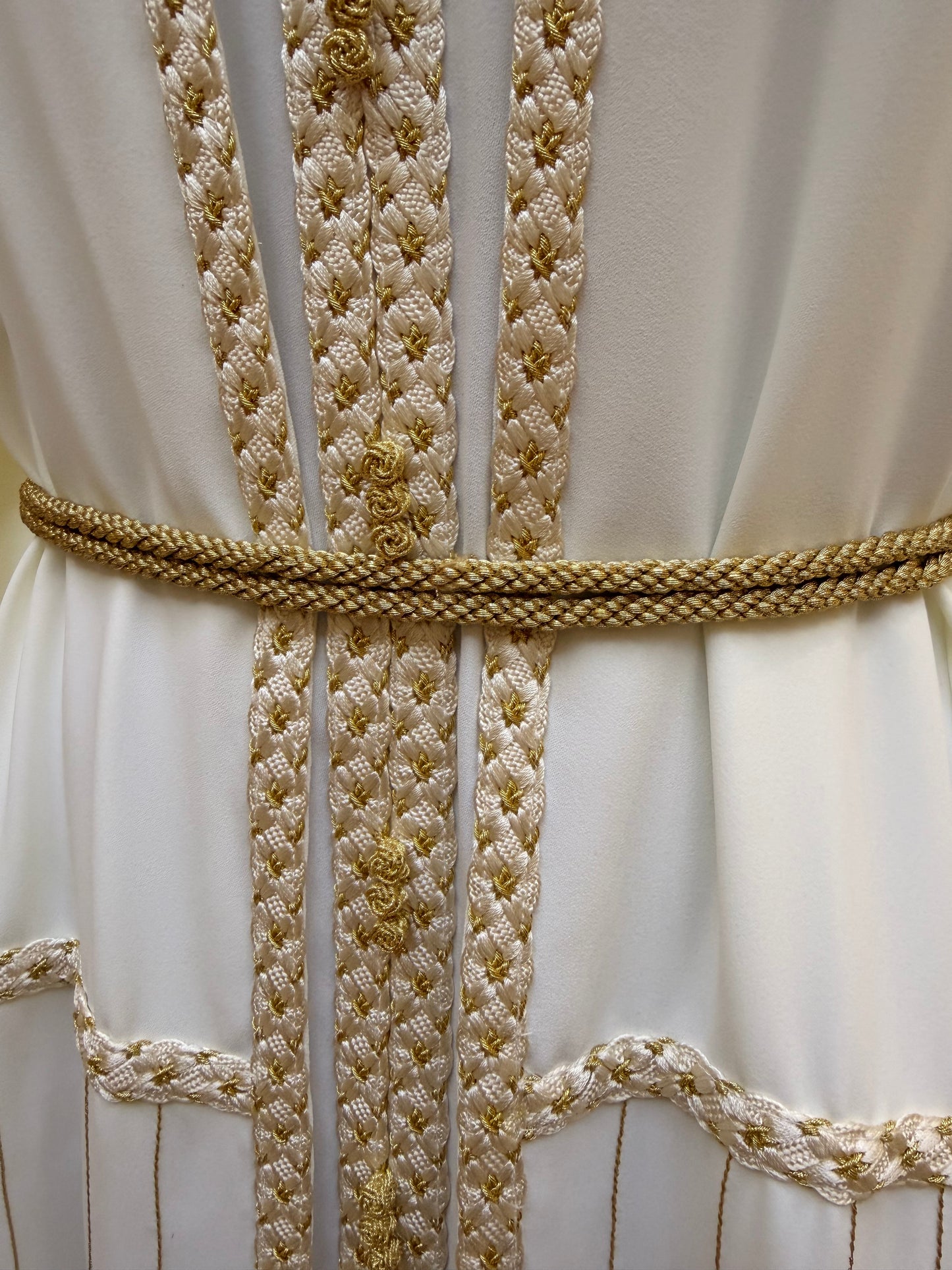 Ivory & Gold Moroccan Caftan
