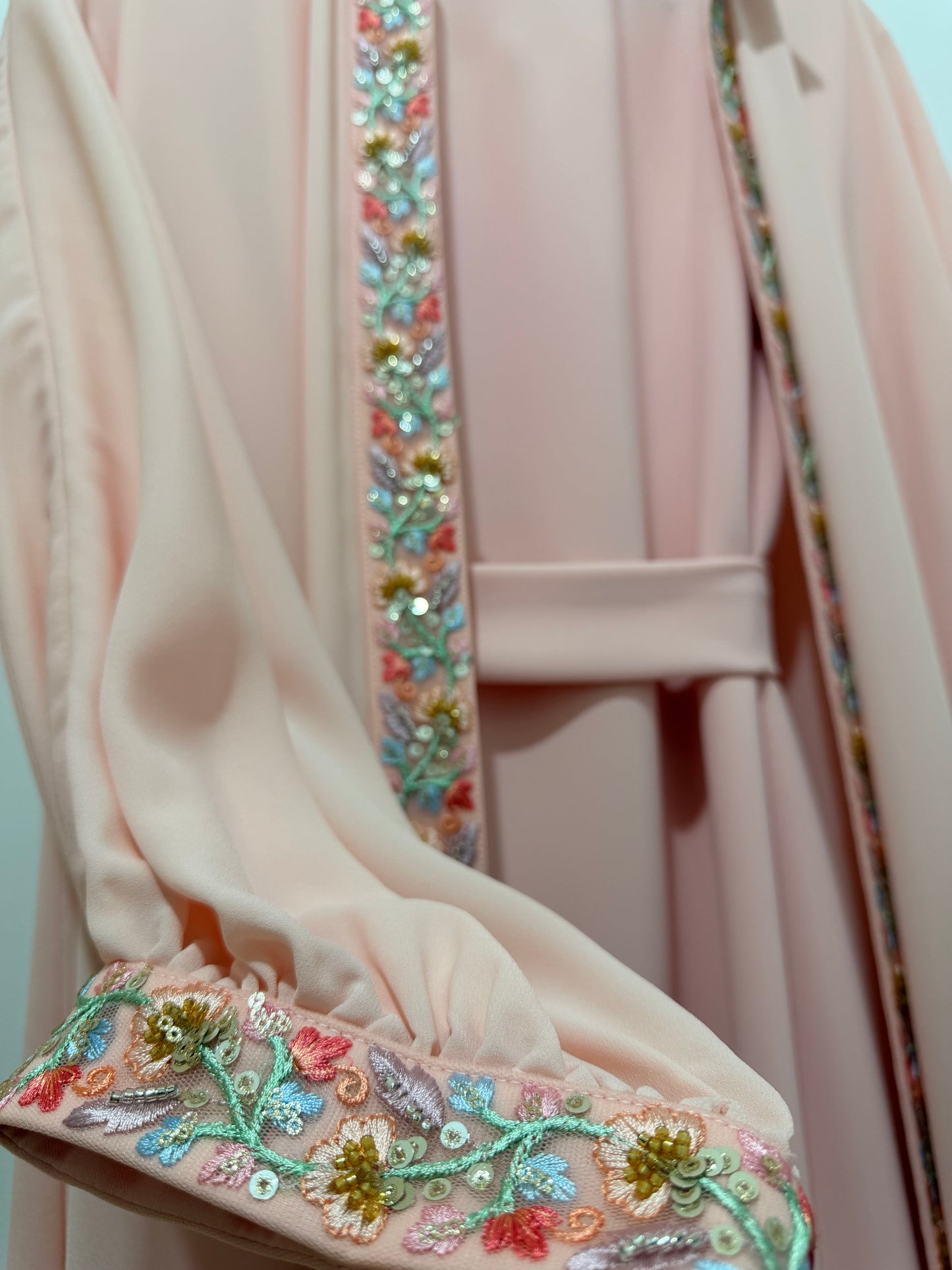 Peach Blossom Two-Piece Caftan