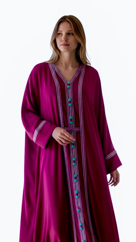 Moroccan Orchid Caftan