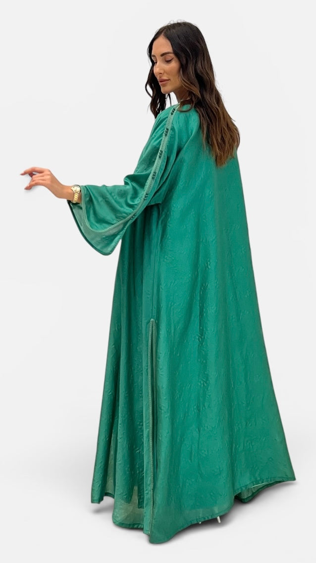 Emerald Harmony Two-Piece Caftan