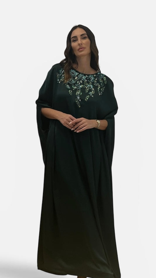 Green Cape Caftan