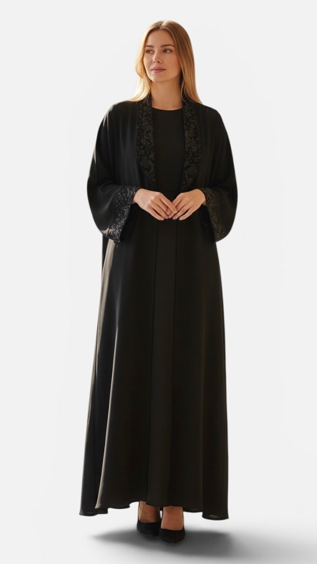 Noir Bloom Abaya