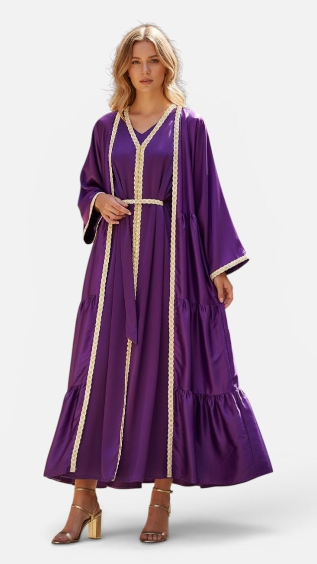 Royal Purple Moroccan Caftan