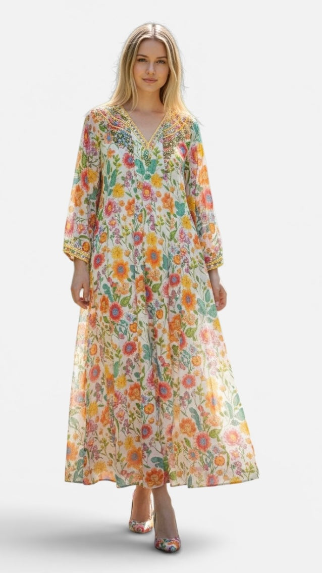 Floral Symphony Caftan
