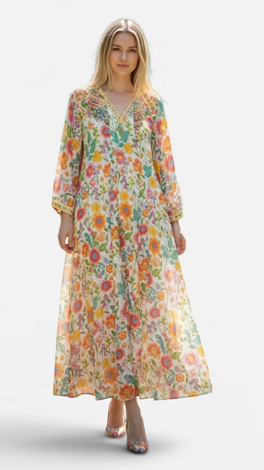Floral Symphony Caftan